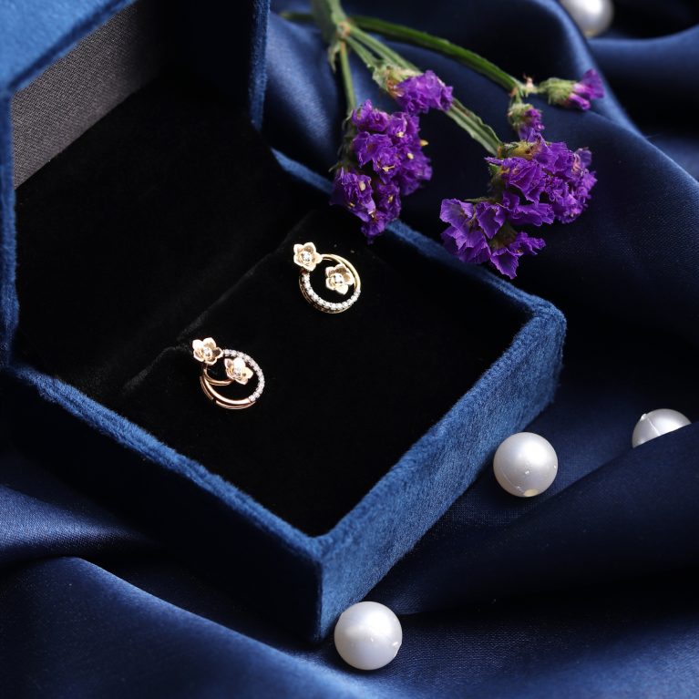 Daisy Duo Stud Diamond Earrings