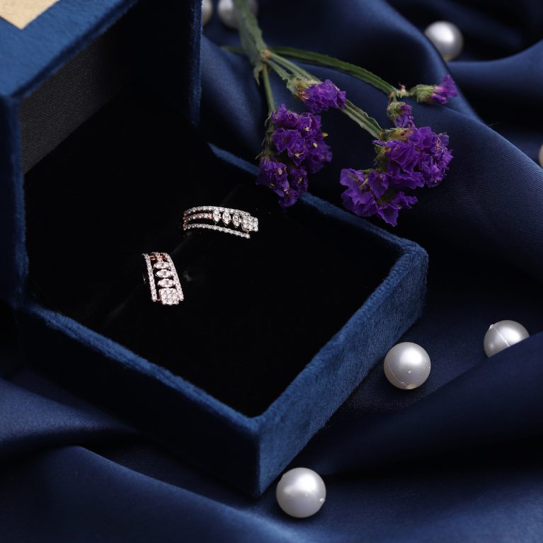 Sparkling Starlets TikTok Hoop Diamond Earrings