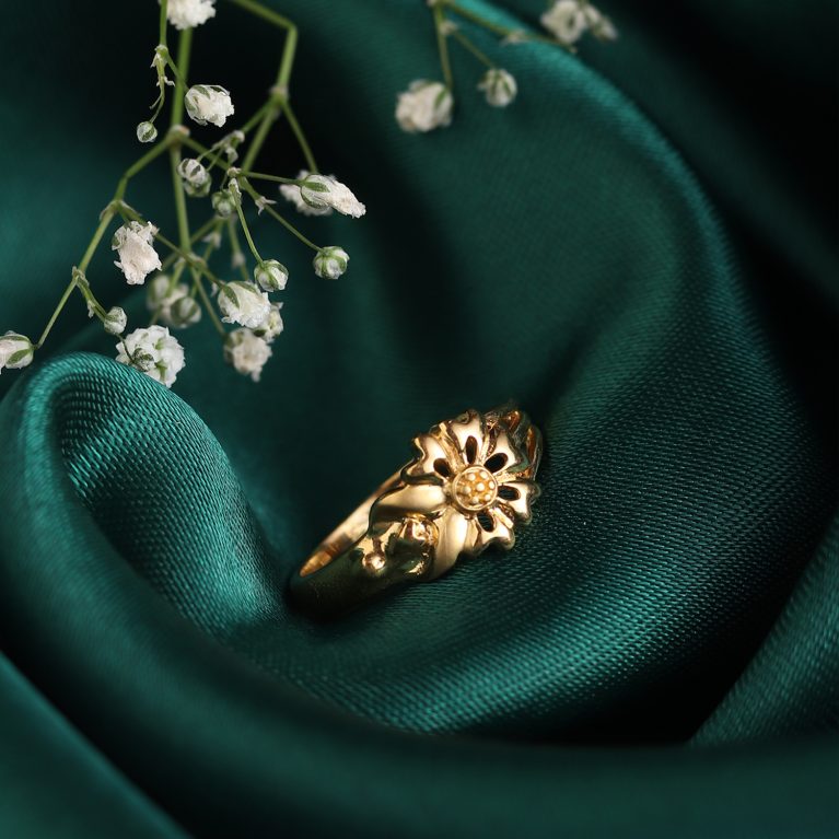 Goldish Artisanal Artistry Gold Ring