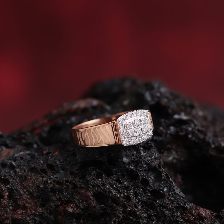 Litvik Rose Gold Diamond Ring