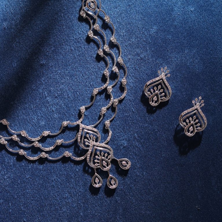 Moony Trio Wavy Layered Spades Diamond Set