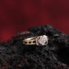 Aabha Yellow Gold Diamond Ring