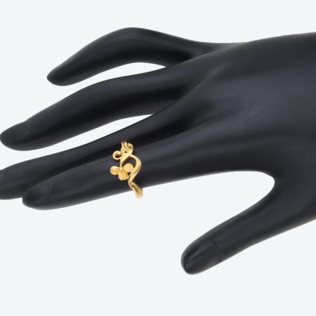 Twisty Twerked Bloomy Blossom Gold Ring