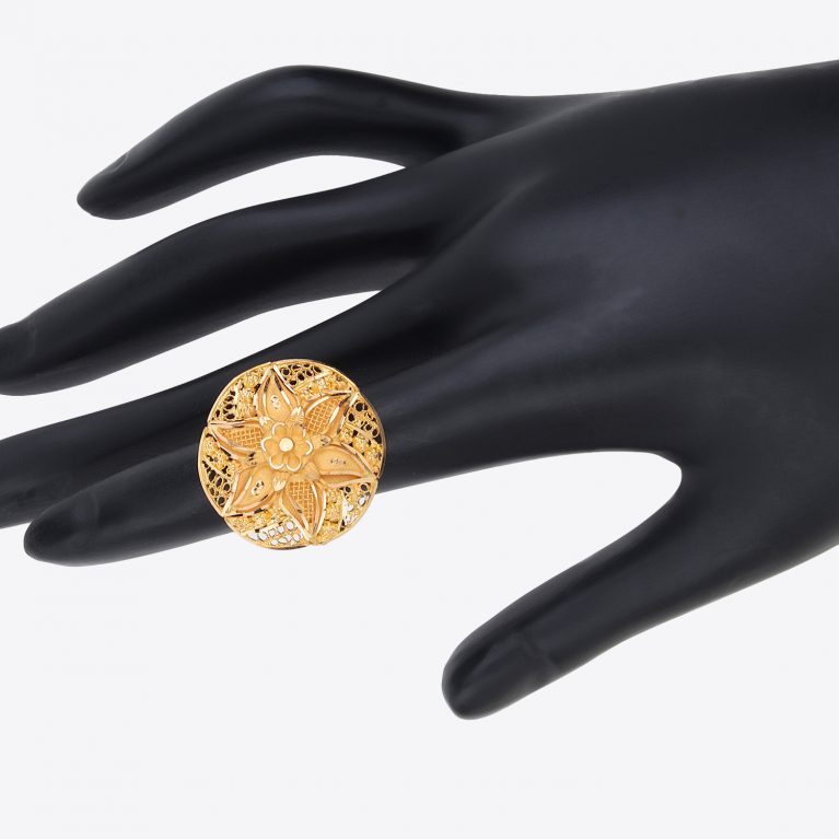 Flashing Sunlit Mirage Gold Ring