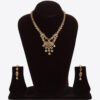 Crossover Hearts of Golden Eye Gold Necklace Set
